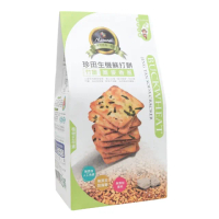 【珍田】台灣竹鹽蕎麥生機蘇打餅-口味任選3包(健康低鈉)