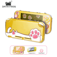 DATA FROG Hard Transparent Protective Case Compatible-Nintendo Switch Lite Animal For NS Lite Switch Kawaii Game Accessories