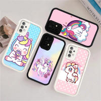 S-22 Cute Unicorn Casing untuk Samsung Galaxy M15 A16 A52S A52 A32 A23 A73 A25 A54 S24 FE 5G