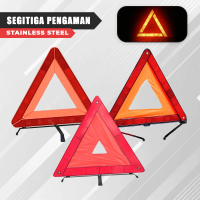 Segitiga Pengaman Emergency Triangle Perlengkapan Kendaraan Aman Segitiga Lipat Reflektor Premium Ku