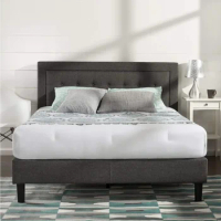 King King Size Bed Frame Bedroom Furniture Dark Grey Beds &amp; Furniture Bed Bases &amp; Frames Queen Platform Mattresses Home