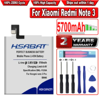 HSABAT New 5700mAh BM46 Battery Use for Xiaomi Redmi Note 3 redmi Note3 Note 3 pro Note 3 Prime Battery Replacement Batteries