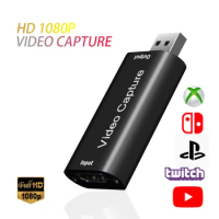 Mini HD 1080P HDMI-compatible To USB 2.0 Video Capture Card Game Recording Box for Computer Youtube OBS Etc. Live Streaming