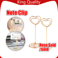Heart Shape Business Card Holder/Carbon Steel Wire Memo Clip/Party Table Numbers Name Card Stand Eve