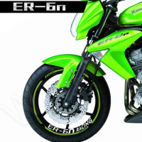 For Kawasaki ER-6n Motorcycle Wheel Sticker Racing Reflective Stripe Tape Rim Tire Decal Accessories Waterproof 2016
