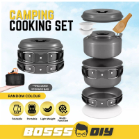 Outdoor Camping Cooking Set Camping Cookware Camping Cooking Pot Periuk Camping Pan Set Frying Pan B