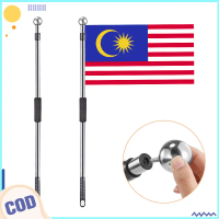 Extendable Tour Guide Hand Flag Pole Telescopic Hand Held Flag Pole Hand crank flagpole Two-handed f