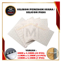 Sticker Silikon Bumper Peredam Benturan Self Adhesive Silicone Rubber Damper Buffer Furniture Pads