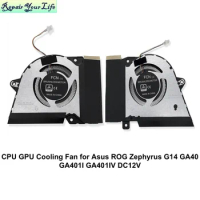 12V CPU GPU VGA Cooling Fan For ASUS ROG Zephyrus G14 GA401 GA401Q GA401QM GA401QC 13NR05S0AP0101 13NR03F0AP0301 13NR03F0AP0101