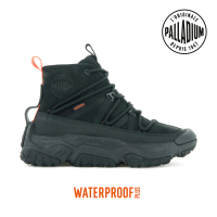 【Palladium】OFF GRID CRS NBK WP+皮革輪胎橘標防水靴-中性-黑(77986-001)