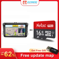 2023 GPS Navigation for VW/Volkswagen/Golf car radio android Navigation Maps free update micro SD card Europe spain middle east