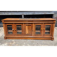 Bufet Pendek Meja Tv Meja Diswar Kayu Jati/trinityjayafurniture