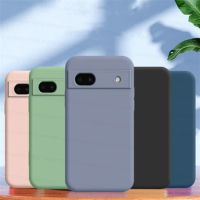 For Google Pixel 6A Case Google Pixel 6A 7A 6 7 8 Pro Cover Shockproof Liquid Silicone Original Phone Back Cover Google Pixel 6A