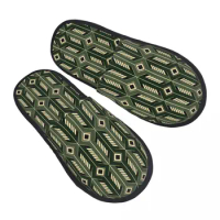 Pine Zeldsa Symbol Pattern Guest Slippers for Hotel Women Custom Print Play Game House Slipper
