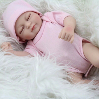 ตุ๊กตาเด็กทารกแรกเกิด เสมือนจริง ซิลิโคนไวนิล แฮนด์เมด ขนาด 11 นิ้ว 28 ซม.♢X1105