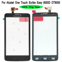 Shyueda 100% Orig New For Alcatel One Touch Scribe Easy 8000D OT8000 Outer Front Glass Touch Screen Digitizer