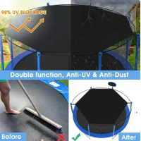 Trampoline Sun Shade Cover UV Protection Trampoline Covers Trampoline Sun-Protection Shade Cover Oxford Cloth Waterproof