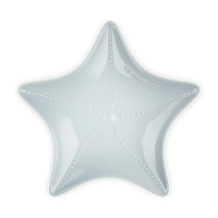 【Le Creuset】瓷器海星盤27cm(銀灰藍)