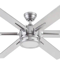 Honeywell Ceiling Fans Kaliza, 56 Inch Indoor Modern LED Ceiling Fan with Light and Remote Control, Dual Mounting Options