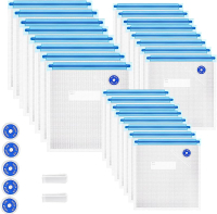 Sous Vide Bags 31 Pcs (24 Pcs Vacuum Zipper Bags & 2 Seal Clips & 5 Air Valves) Reusable BPA Free Va