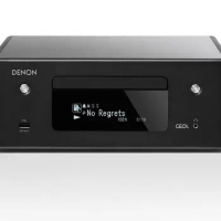 Denon Bluetooth Receiver RCD-N10, with Integrated CD Player, AM/FM Tuner, &amp; Wi-Fi, for Smaller Rooms and Houses