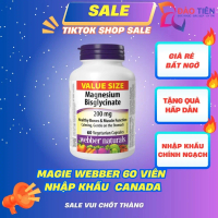 Magie Webber Bisglycinate 200mg Hộp 60 Viên Nhập khẩu Canada Magnesium Webber Naturals