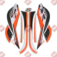 striping motor / stiker honda scoopy sporty 2019 orange Motorcycle