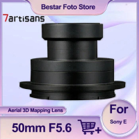 7artisans 50mm F5.6 APS-C Drone Aerial Lens 3D Mapping Camera Lens for Sony A7 A6000 A7R