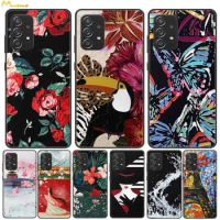 3D Relief Silicone Cover For Samsung Galaxy A52 A52S 5G Phone Cases Cartoon Soft Protector Fundas A 52 4G Black Bumper Coque TPU