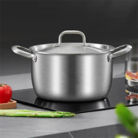 Thickened double ear pot Electromagnetic furnace gas special pot 316 stainless steel soup pot Extra thick food grade soup pots