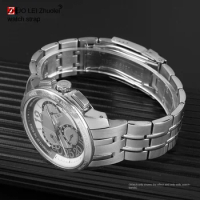 For Swatch YRS403 YRS412 YRS402G Stainless steel watch band 21mm men arc concave silver bracelet Wrist strap Watch Accessories