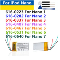 Original Battery For iPod Nano 1 2 3 4 5 6 7 4th 5th 6th 7th 1st 2nd Generation 2 Gen 2Gen 3rd 3 Gen 3Gen + Free Tools