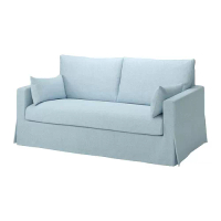 HYLTARP 雙人座沙發, kilanda 淡藍色, 48 公分