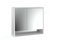 【麗室衛浴】⭑德國EMCO鏡櫃優惠⭑LOFT 掛壁式雙門鏡箱80CM(鏡面牆板)9798.052.06