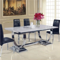 Elegant marble dining table for living room dining room hotel apartment coffee table