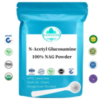 50-1000g 100% N-Acetyl Glucosamine Powder NAG For Skin Whitening Moisturizing Cosmetics Raw Material,Anti Aging,Anti Wrinkle