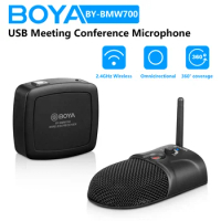 BOYA BY-BMW700 Wireless USB Meeting Conference Microphone for Tabletop PC Video Conference Seminars Corporate Events Skype Zoom