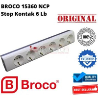 Broco 15360 15360NCP Stop Kontak Arde 6Lb 6Lubang 16A 250V