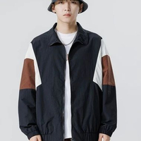 Trucker Jacket Vintage Hip hop Pria Wanita Hitam S