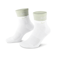 Nike 短襪 Everyday Plus Cushioned Training 白綠 雙層襪 休閒襪 襪子 DH4058-105