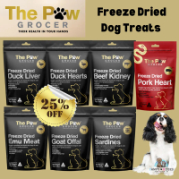 [New 25% OFF] The Paw Grocer 100% Single Protein Freeze Dried Dog Treats 72g I 7 Flavours AvailableF