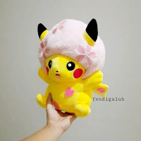 Pikachu Cherry Blossom Original Size 30 cm/ Boneka Pikachu Sakura