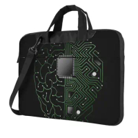 Laptop Bag The Brain Electronic Briefcase Bag Circuit Board 13 14 15 15.6 Print Portable Computer Pouch For Macbook Air Acer