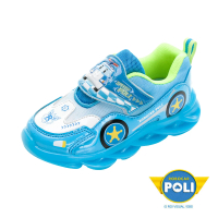 【POLI 波力】童鞋 波力 電燈運動鞋/4D鞋墊 輕量 透氣 排汗 藍(POKX34166)
