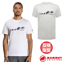 【MAMMUT 長毛象】男 QD Logo Print T-Shirt AF 透氣快乾LOGO短袖T恤.上衣_1017-02012-00473 白 PRT3
