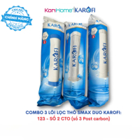 Bộ 3 lõi lọc nước Karofi 123 CTO Smax Duo với lõi số 2 CTO lưới dùng cho các model S-S038,O-P1310, X