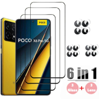 For POCO X6 X6 Pro 2.5D Full Cover Tempered Glass 3D Screen Protector For POCO X6 X6 Pro 9H Lens Film Glass