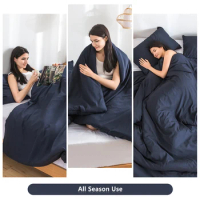 Queen Size 224*234cm &amp; 2 Pillow Shams Bedding Comfort Sets, Lightweight All Season Use Warm Fluffy, PolyCotton Fabric,