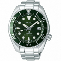SEIKO 精工錶 PROSPEX 系列 相撲廣告款 潛水機械錶 6R35-00A0G(SPB103J1)-45mm-綠面鋼帶【刷卡回饋 分期0利率】