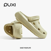 【Ready Stock】 PUXI cheese สุภาพสตรี รองเท้าแตะแพลตฟอร์ม กันลื่น พื้นรองเท้านุ่ม รองเท้าหัวโต สวมใส่ข